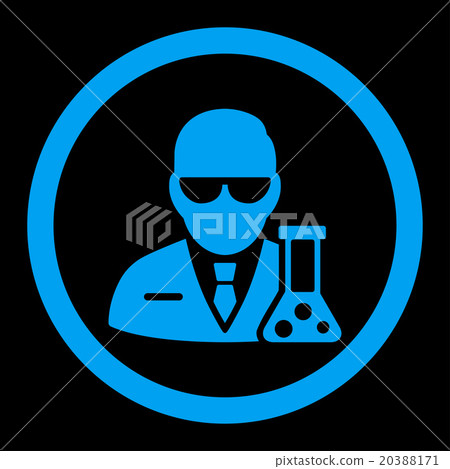 Scientist Rounded Vector Icon Scientist Rounded Vector Icon 20388171