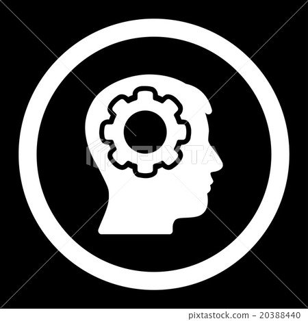 Human Mind Rounded Vector Icon 20388440