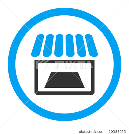 Shop Rounded Vector Icon - Stock Illustration [20388953] - PIXTA