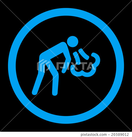 Vomiting Rounded Vector Icon Vomiting Rounded Vector Icon 20389012