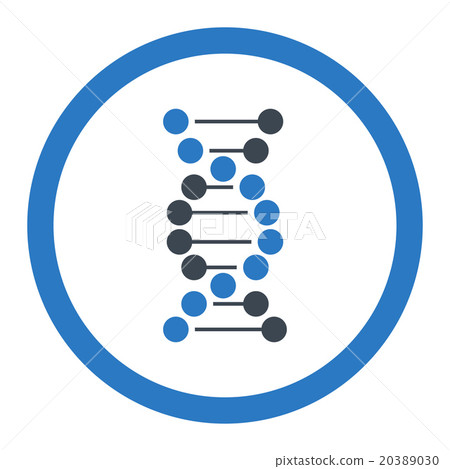 DNA Spiral Rounded Vector Icon DNA Spiral Rounded Vector Icon 20389030