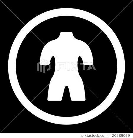 Body Rounded Vector Icon - Stock Illustration [20389059] - PIXTA