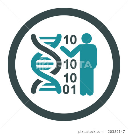 DNA Code Report Rounded Vector Icon - Stock Illustration [20389147] - PIXTA