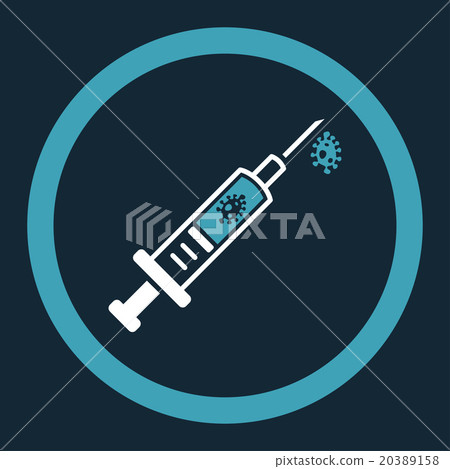 Infection Injection Rounded Vector Icon - Stock Illustration [20389158 ...