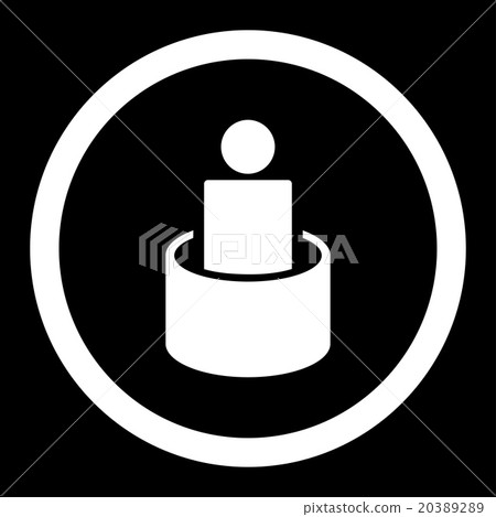 Patient Isolation Rounded Vector Icon 20389289