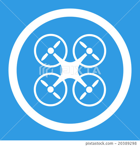 Quadcopter Rounded Vector Icon 20389298