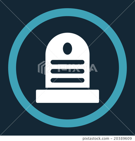 Tombstone Rounded Vector Icon Tombstone Rounded Vector Icon 20389609