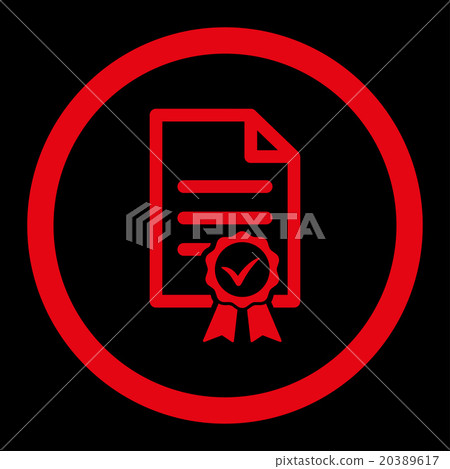 Certified Rounded Vector Icon Certified Rounded Vector Icon 20389617