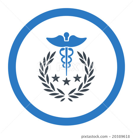 Caduceus Logo Rounded Vector Icon Caduceus Logo Rounded Vector Icon 20389618