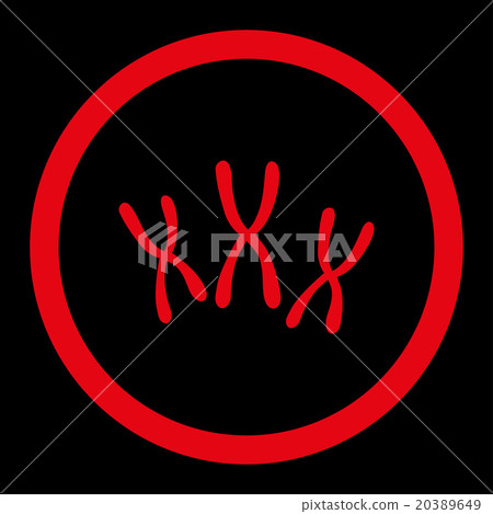 Chromosomes Rounded Vector Icon 20389649