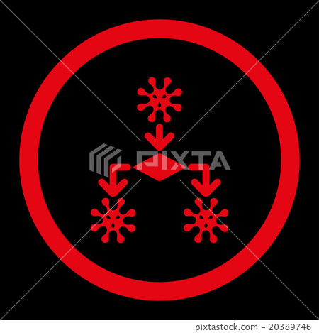 Virus Reproduction Rounded Vector Icon 20389746