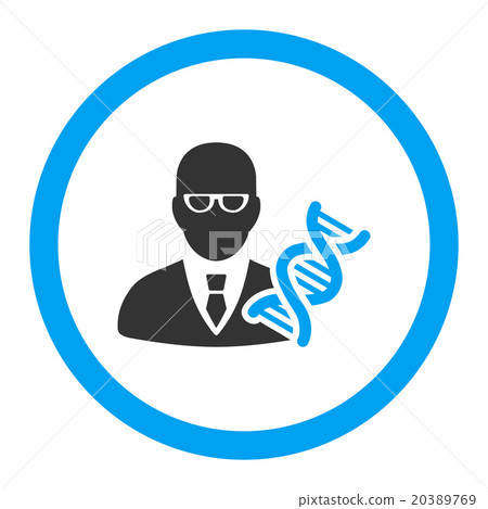 Genetic Engineer Rounded Vector Icon Genetic Engineer Rounded Vector Icon 20389769