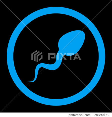 Zoosperm Rounded Vector Icon Zoosperm Rounded Vector Icon 20390159