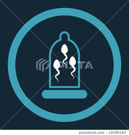 Sperm Protection Rounded Vector Icon Sperm Protection Rounded Vector Icon 20390160