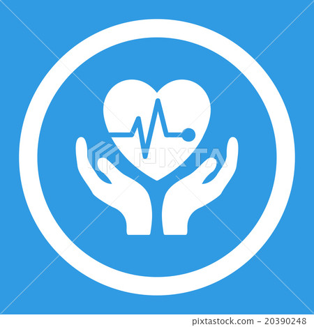 Cardiology Rounded Vector Icon - Stock Illustration [20390248] - PIXTA