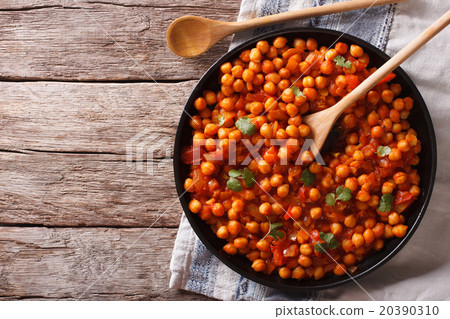 Indian Food Chana masala on a table 20390310