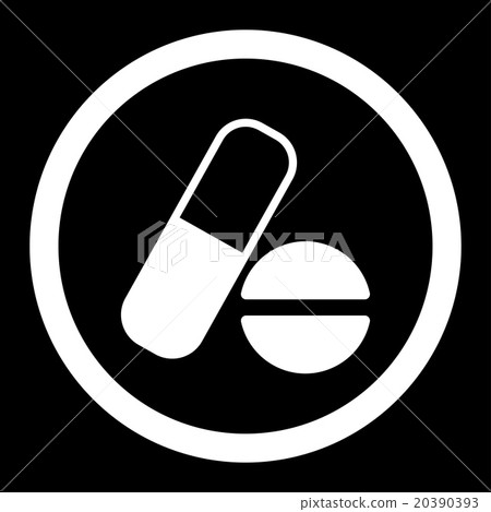 Medication Rounded Vector Icon 20390393