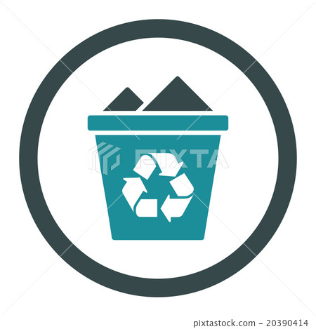Full Recycle Bin Rounded Vector Icon 20390414