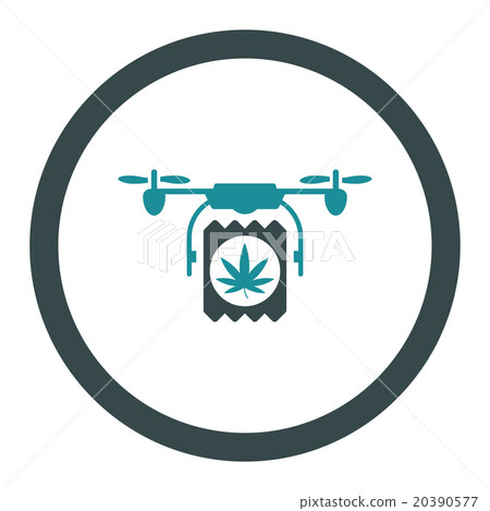 Drugs Drone Delivery Rounded Vector Icon Drugs Drone Delivery Rounded Vector Icon 20390577