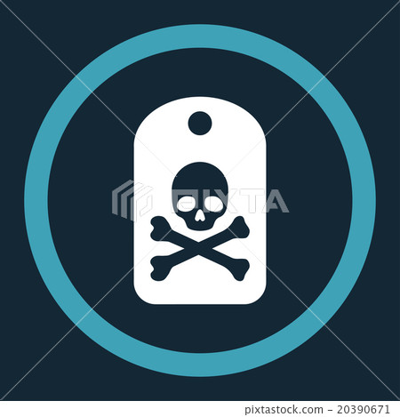 Death Sticker Rounded Vector Icon Death Sticker Rounded Vector Icon 20390671