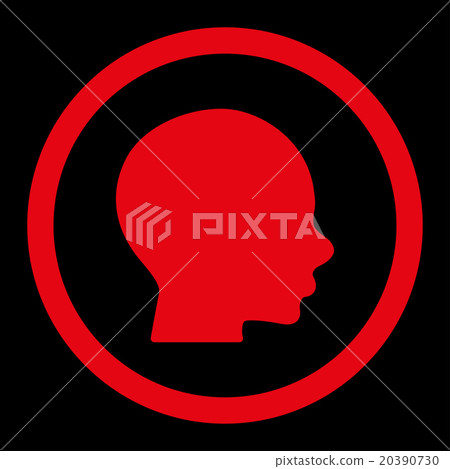Head Rounded Vector Icon - Stock Illustration [20390730] - PIXTA
