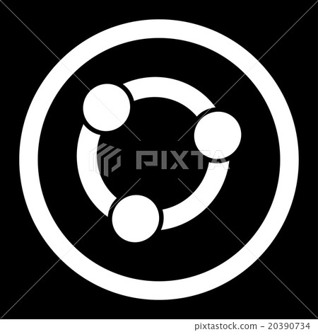 Collaboration Rounded Vector Icon Collaboration Rounded Vector Icon 20390734
