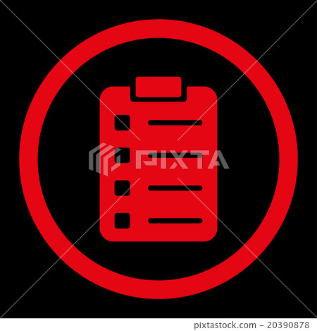 Pad Form Rounded Vector Icon Pad Form Rounded Vector Icon 20390878