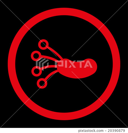 Infection Microbe Rounded Vector Icon Infection Microbe Rounded Vector Icon 20390879