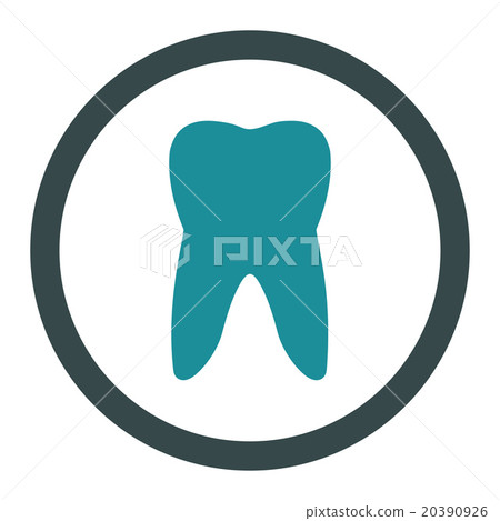 Tooth Rounded Vector Icon Tooth Rounded Vector Icon 20390926