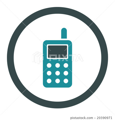 Cell Phone Rounded Vector Icon - Stock Illustration [20390971] - PIXTA