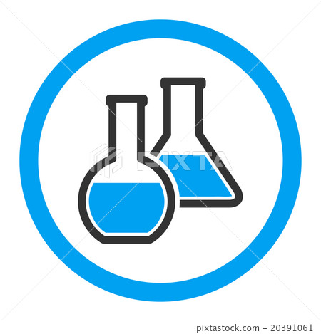 Glass Flasks Rounded Vector Icon Glass Flasks Rounded Vector Icon 20391061