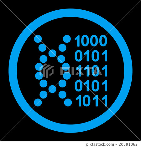 DNA Code Rounded Vector Icon 20391062