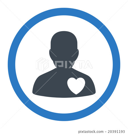 Cardiology Patient Rounded Vector Icon - Stock Illustration [20391193 ...