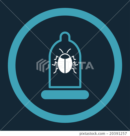 Bug Protection Rounded Vector Icon - Stock Illustration [20391257] - PIXTA