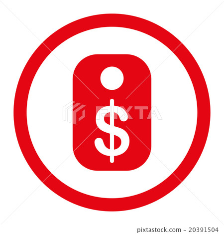 Price Tag Rounded Vector Icon 20391504