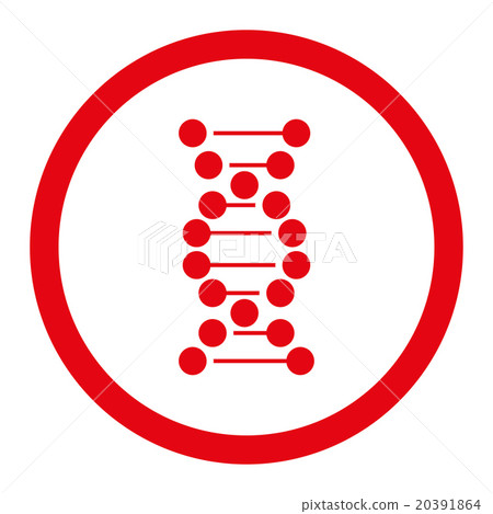 DNA Rounded Vector Icon DNA Rounded Vector Icon 20391864