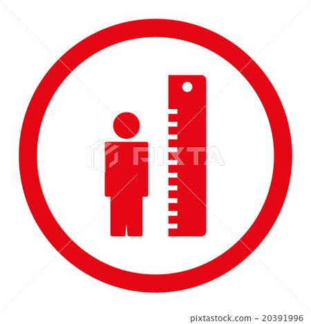 Height Meter Rounded Vector Icon Height Meter Rounded Vector Icon 20391996