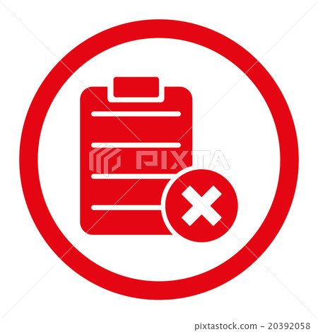 Reject Form Rounded Vector Icon Reject Form Rounded Vector Icon 20392058