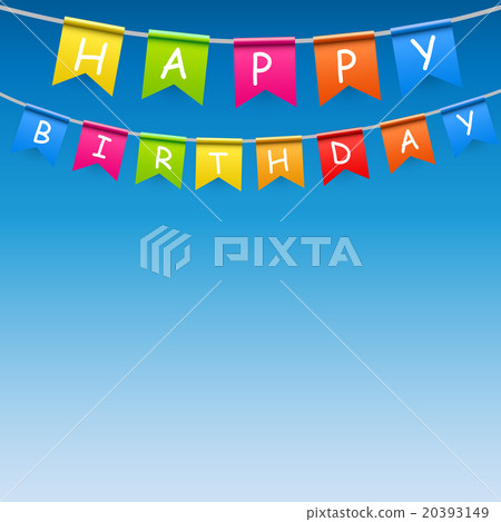 Party Background with Flags Vector Illustration 20393149