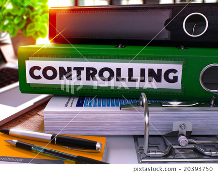 Green Office Folder with Inscription Controlling Green Office Folder with Inscription Controlling 20393750