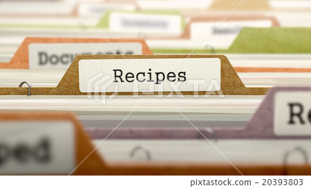 Recipes Concept. Folders in Catalog. Recipes Concept. Folders in Catalog. 20393803
