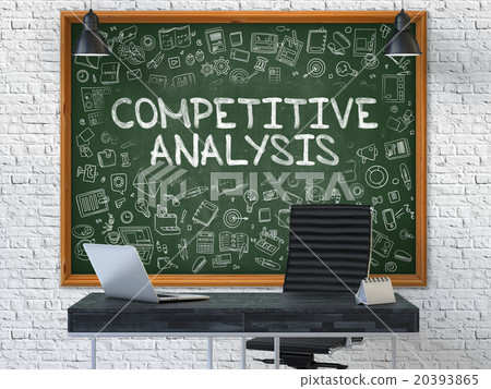 Competitive Analysis Concept. Doodle Icons on 20393865