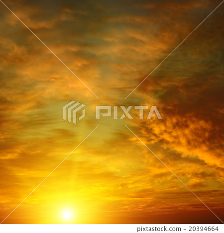 Beautiful bright sunset. Heavenly background. Beautiful bright sunset. Heavenly background. 20394664