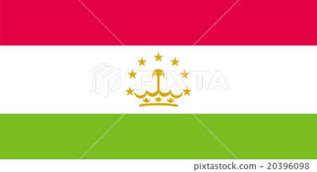 Standard Proportions for Tajikistan Flag 20396098