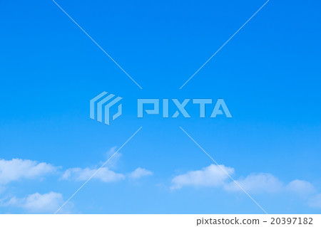 天空覆蓋藍天白色雲彩綜合性背景材料照片材料拷貝空間 20397182