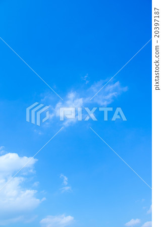 天空覆蓋藍天白色雲彩綜合性背景材料照片材料拷貝空間 20397187