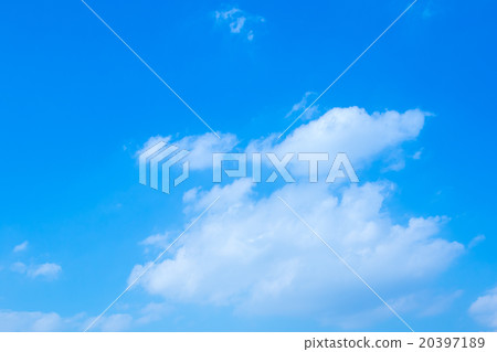 天空覆蓋藍天白色雲彩綜合性背景材料照片材料拷貝空間 20397189