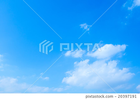 天空覆蓋藍天白色雲彩綜合性背景材料照片材料拷貝空間 20397191