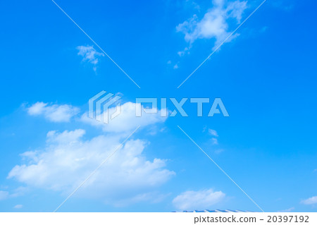 天空覆蓋藍天白色雲彩綜合性背景材料照片材料拷貝空間 20397192