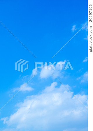 天空覆蓋藍天白色雲彩綜合性背景材料照片材料拷貝空間 20397196